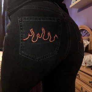 CUSTOM EMBROIDERED JEANS